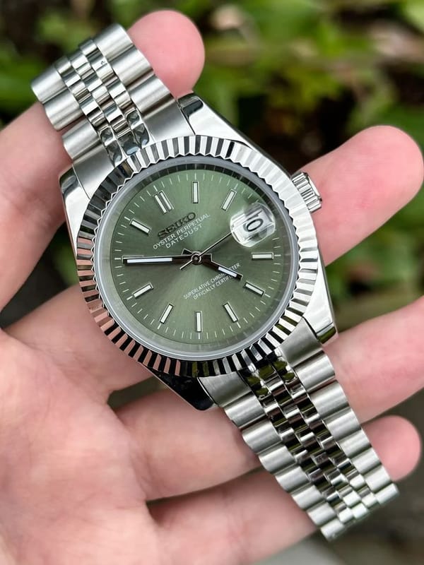 Datejust Vert — cadran vert sauge