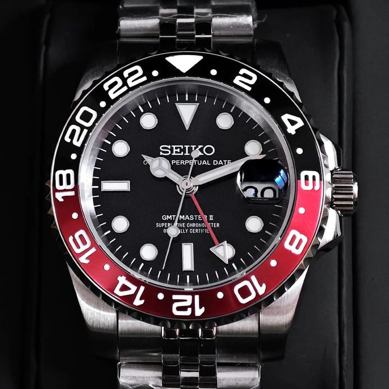 GMT Coke — lunette noire et rouge