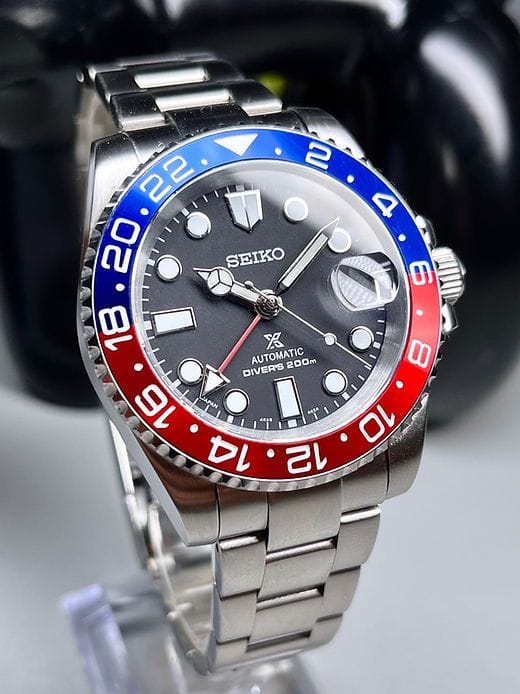 GMT Pepsi — lunette rouge et bleue